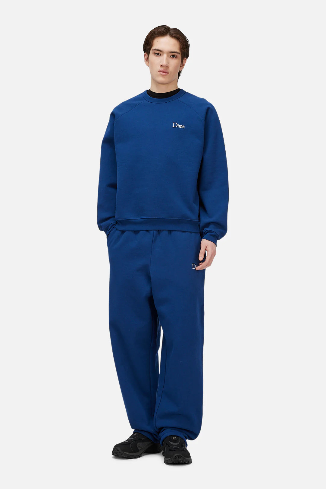 Dime Classic Small Logo Crewneck - Midnight Navy