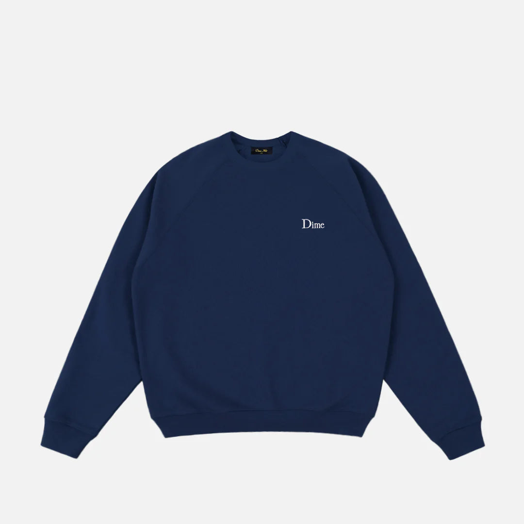Dime Classic Small Logo Crewneck - Midnight Navy