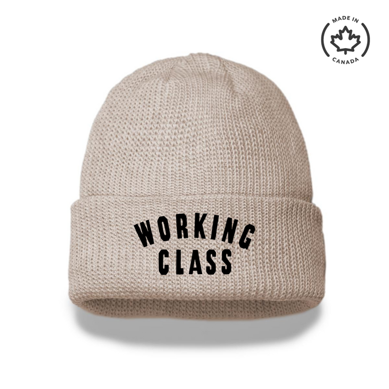 Working Class Champ Beanie - Oatmeal/Black