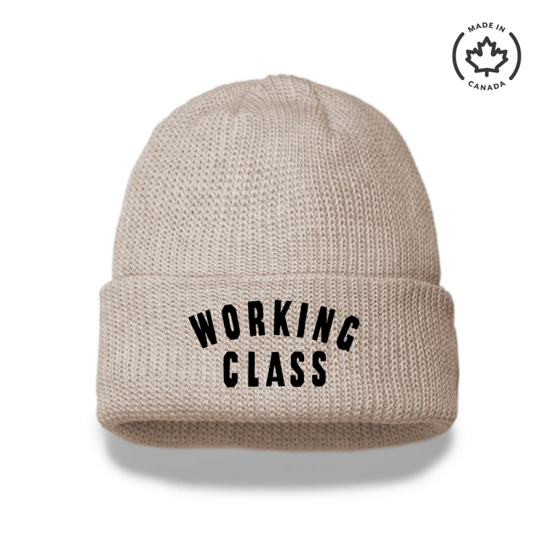 Working Class Champ Beanie Oatmeal Black