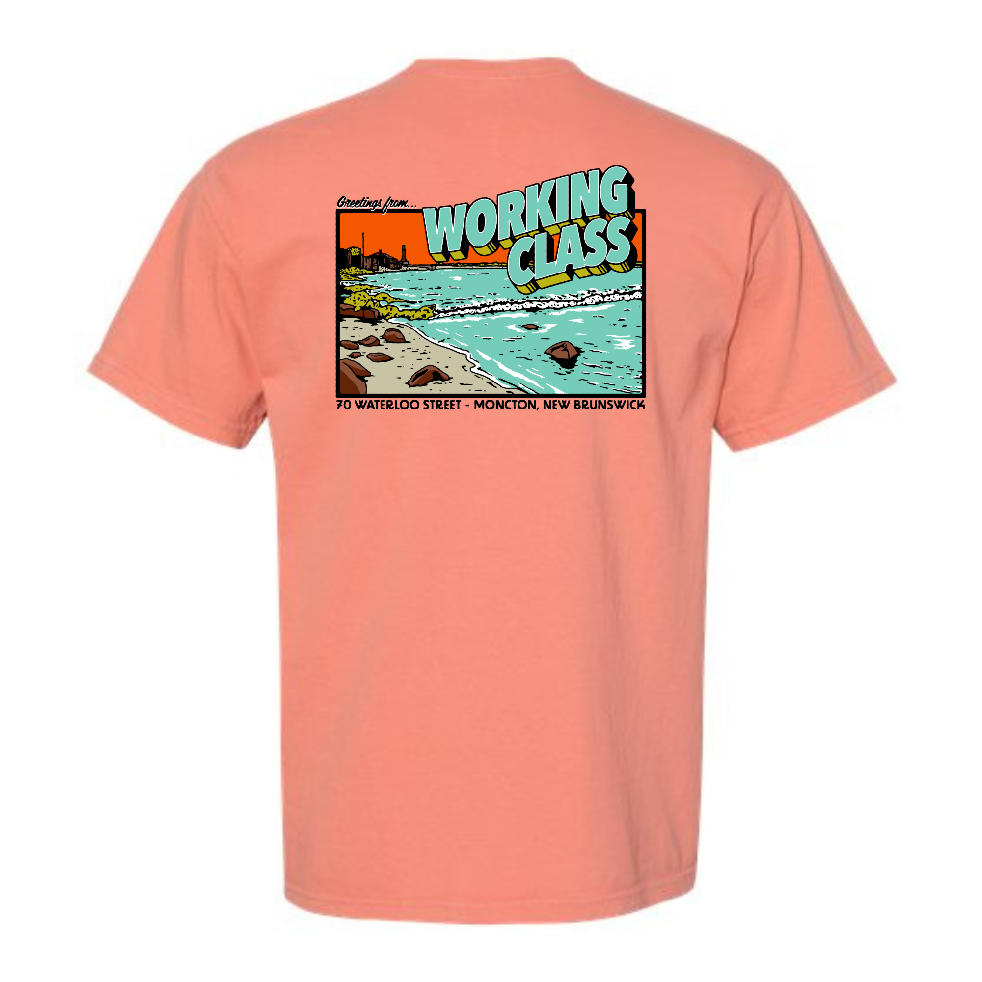 Working Class Tidal Bore Tee - Terracotta