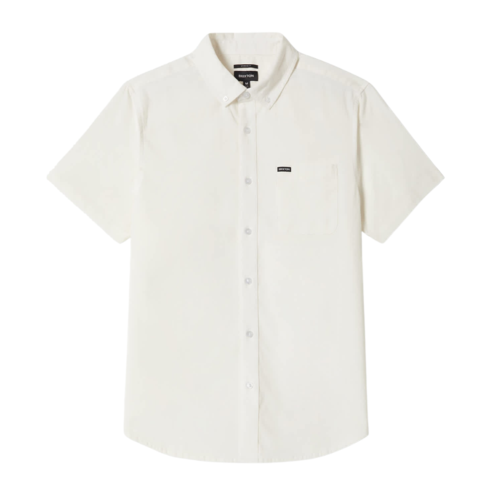 Brixton Sanford Oxford S/S Woven Shirt - Off White