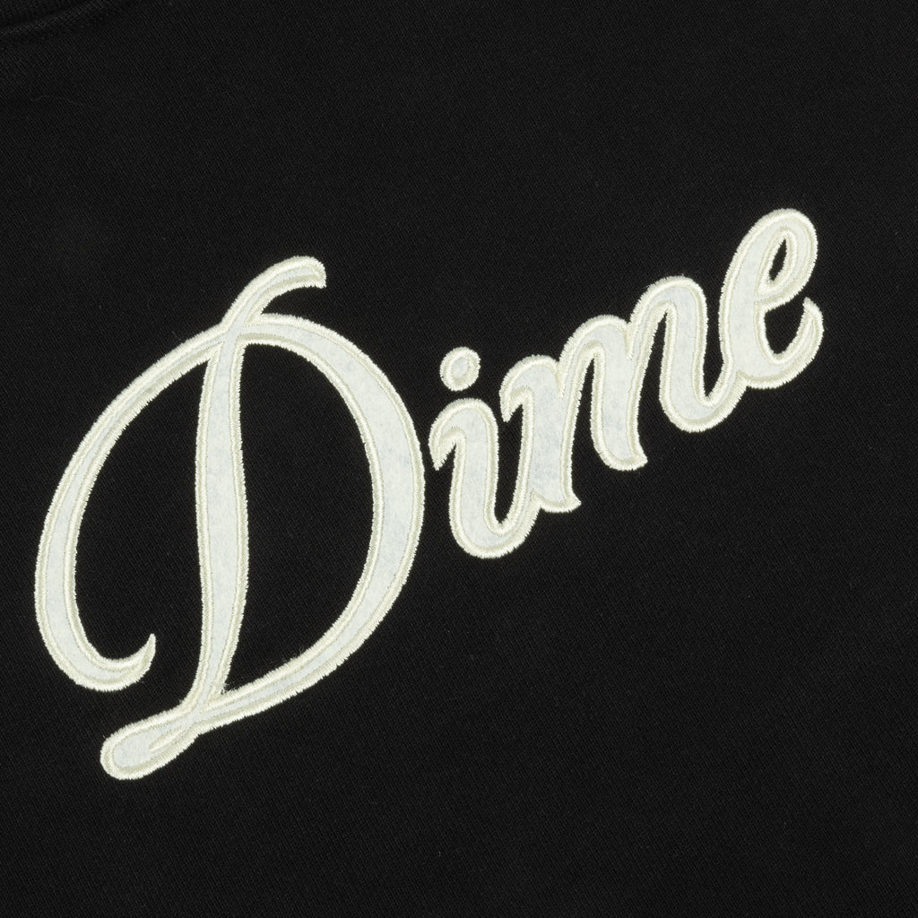 Dime Cursive Hoodie - Black