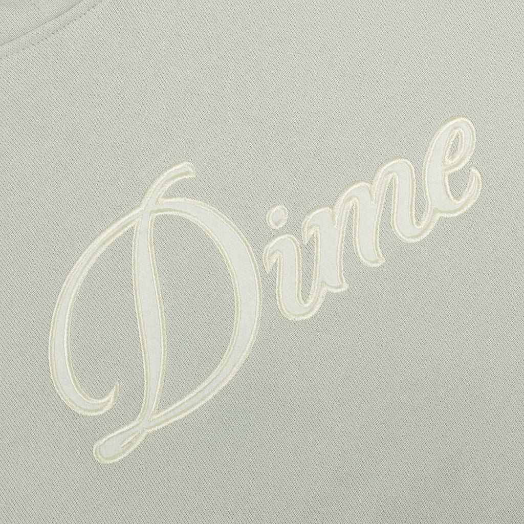 Dime Cursive Hoodie - Charcoal Moss