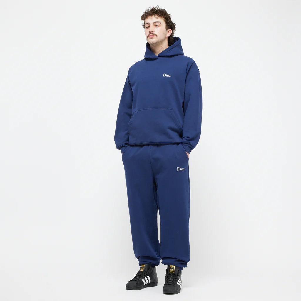 Dime Classic Small Logo Hoodie - Navy