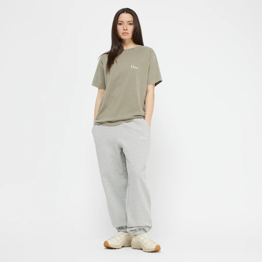 Dime Classic Small Logo T-Shirt - Faded Cement