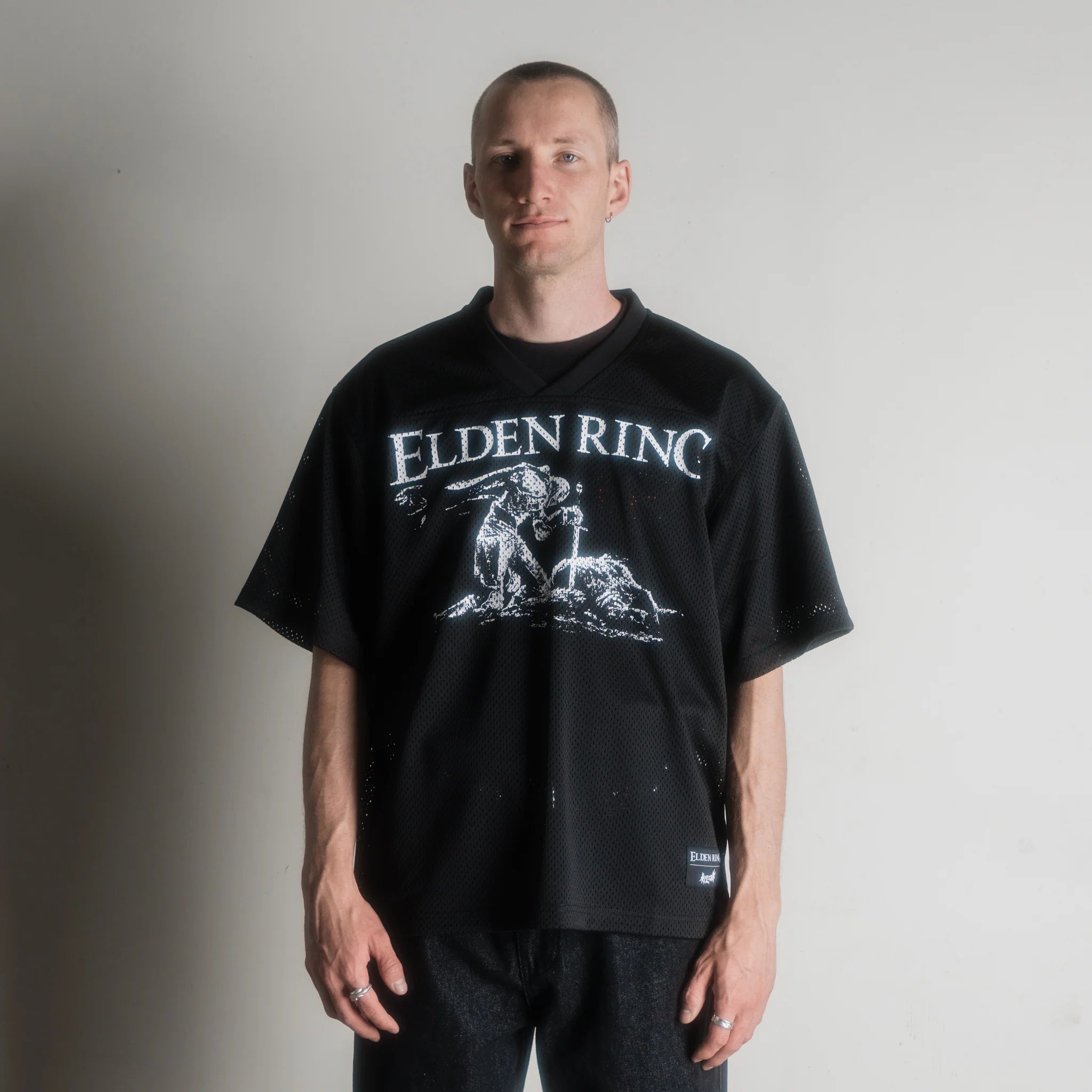 Welcome x Elden Ring - Tarnished Mesh Football Jersey - Black