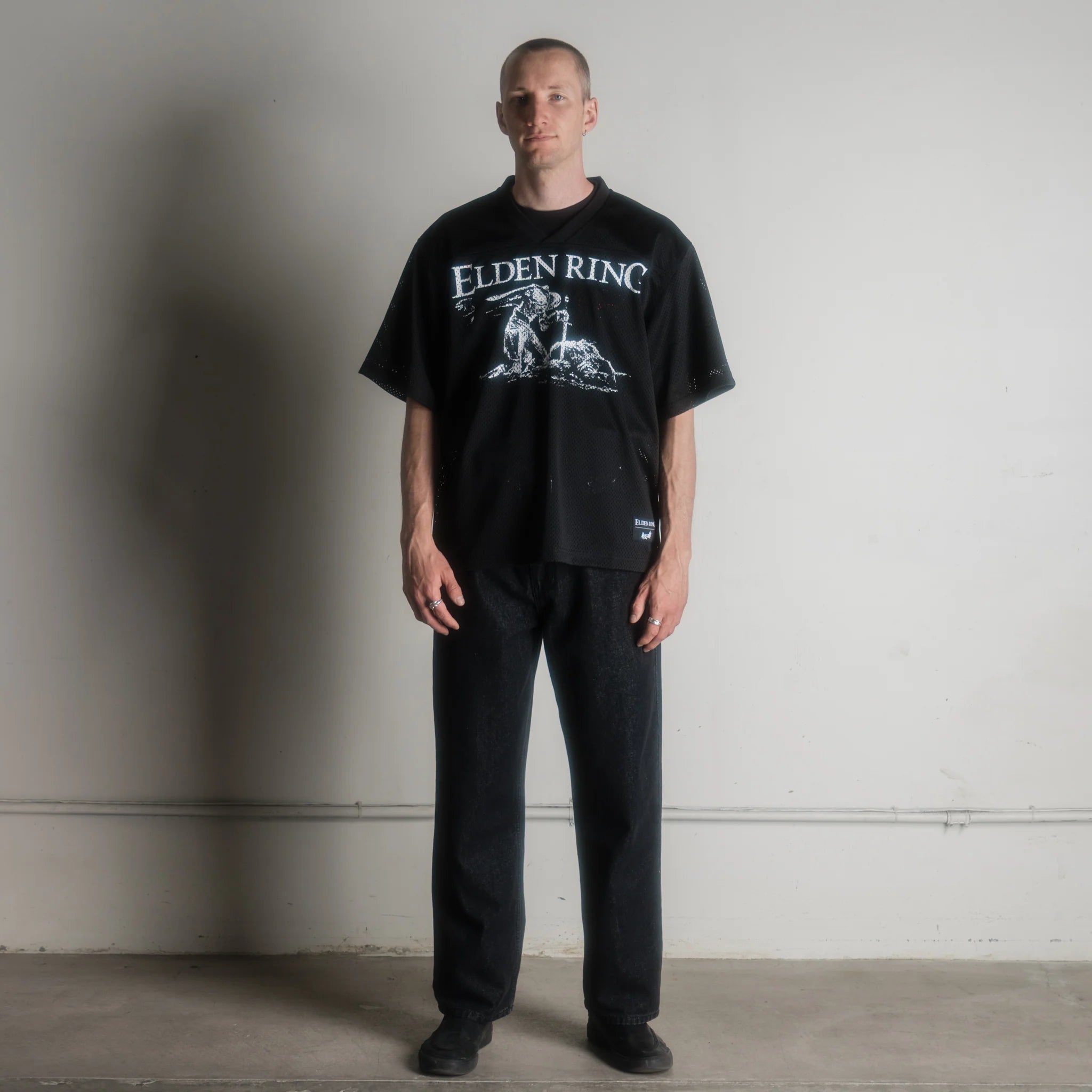 Welcome x Elden Ring - Tarnished Mesh Football Jersey - Black