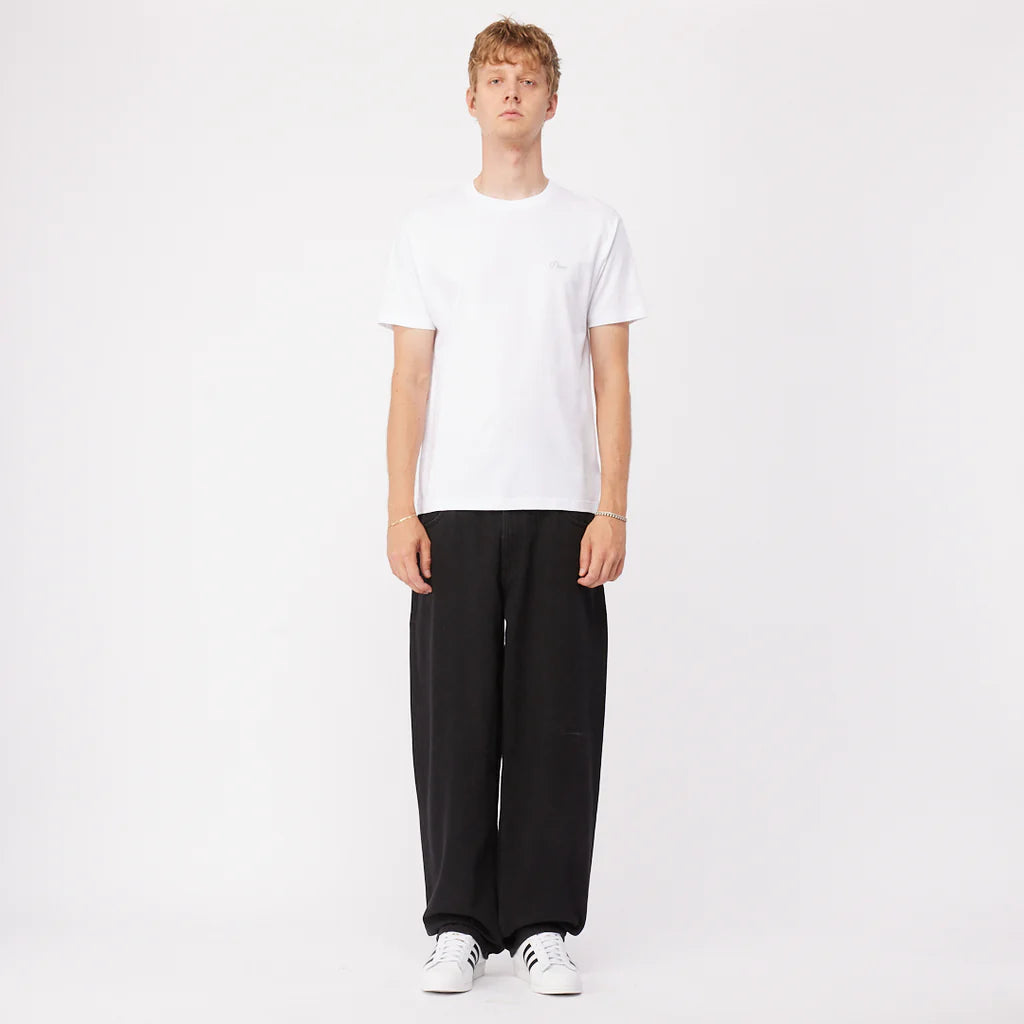 Dime Cursive Small Logo T-Shirt - White