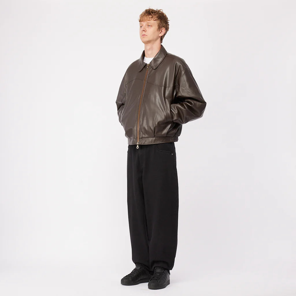 Dime Debossed Wavy Jacket - Brown