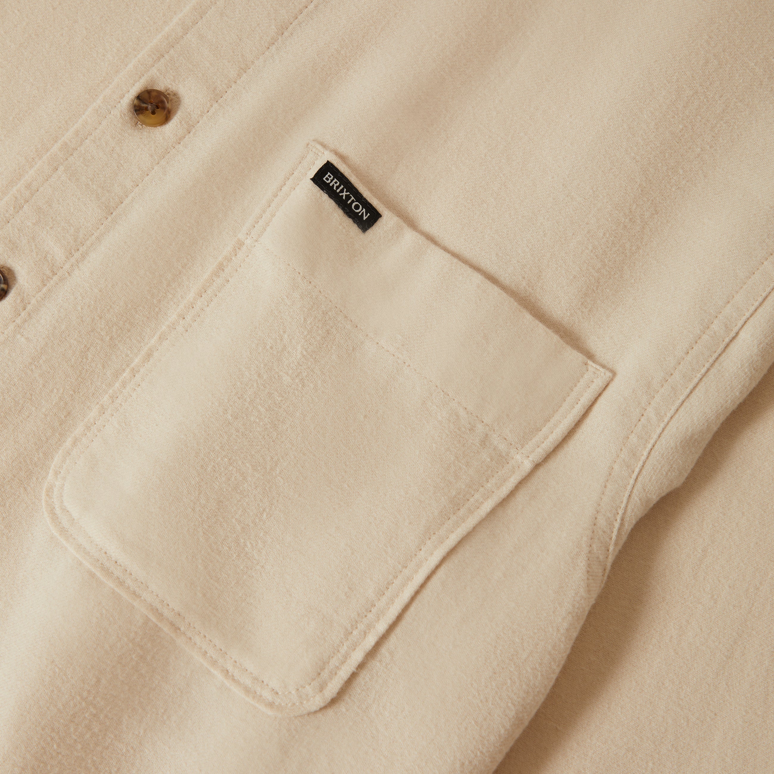 Brixton Hasting Lightweight Flannel - Whitecap