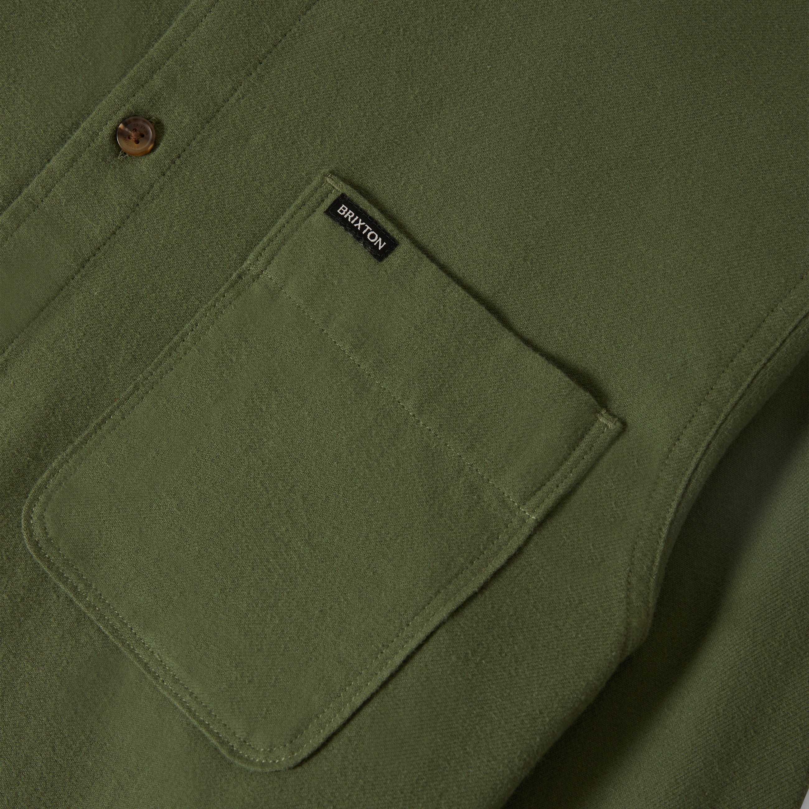 Brixton Hasting Lightweight Flannel - Wild Green