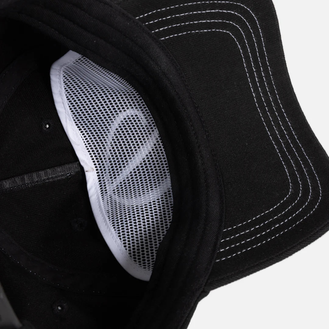 Dime Cursive Denim Worker Cap - Washed Black