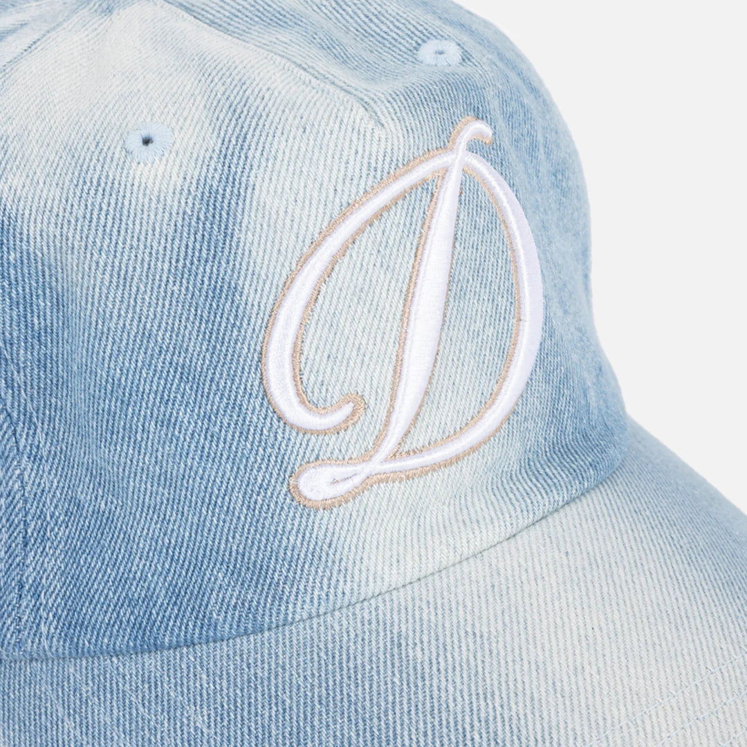Dime Cursive Denim Worker Cap - Washed Blue