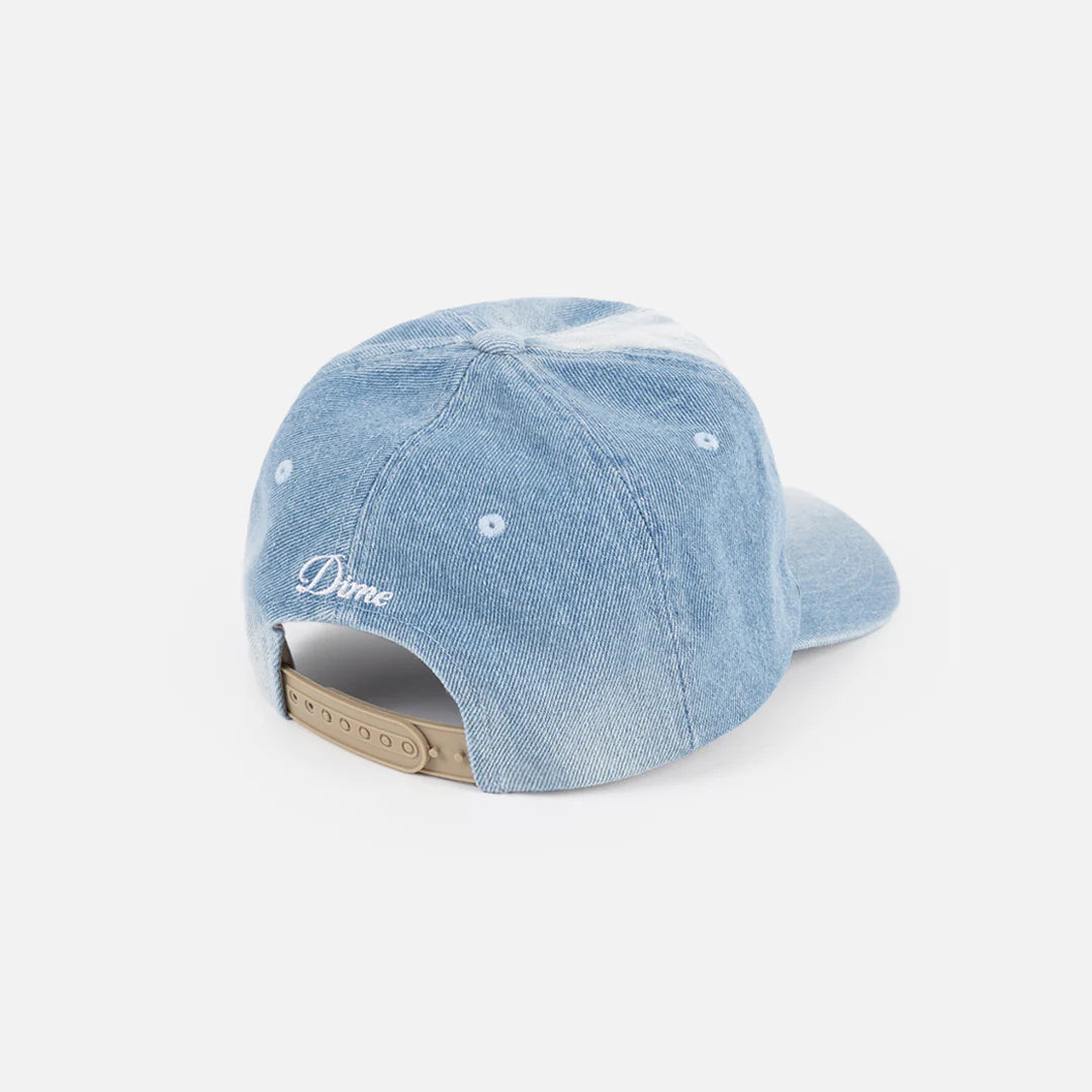 Dime Cursive Denim Worker Cap - Washed Blue