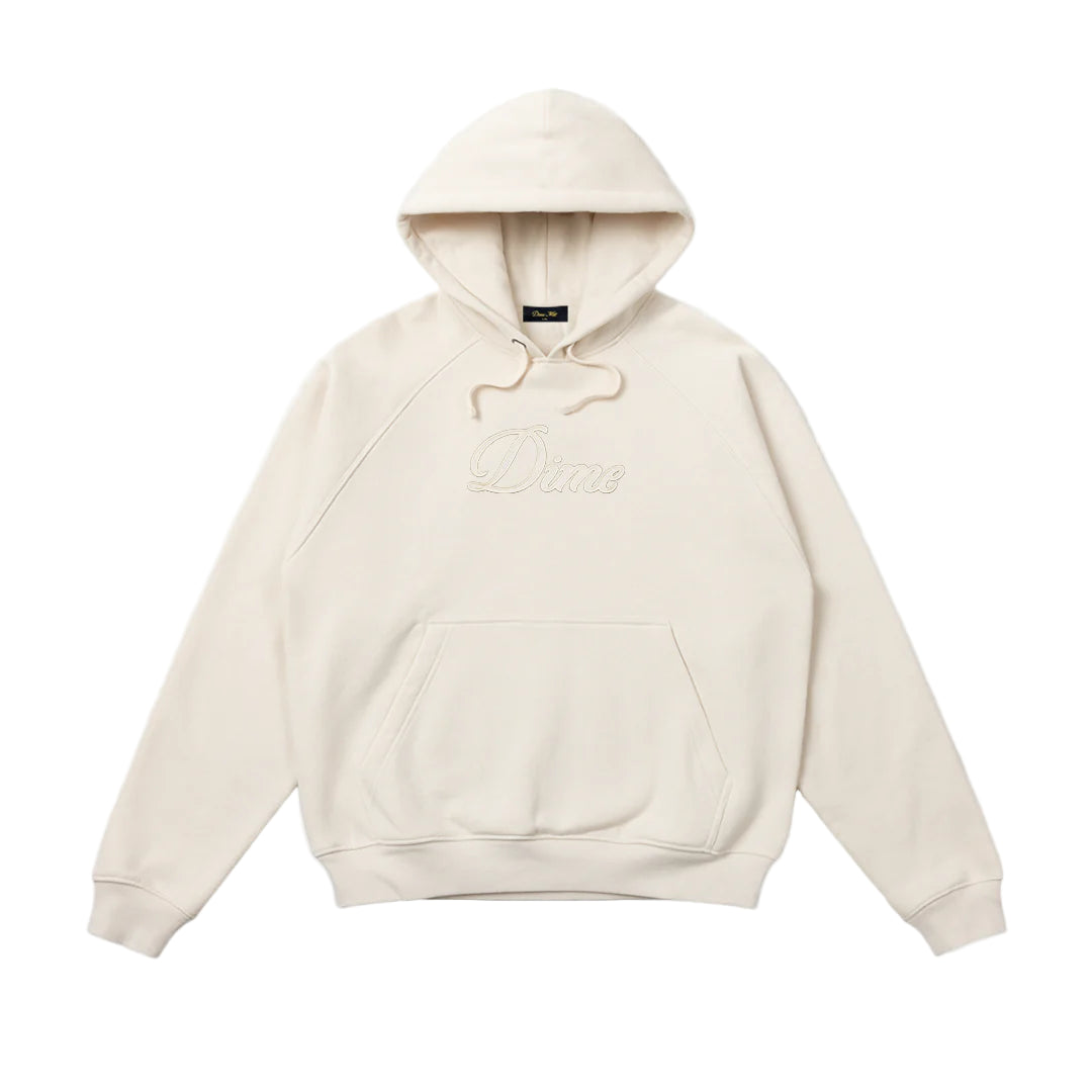 Dime Cursive Hoodie - Natural