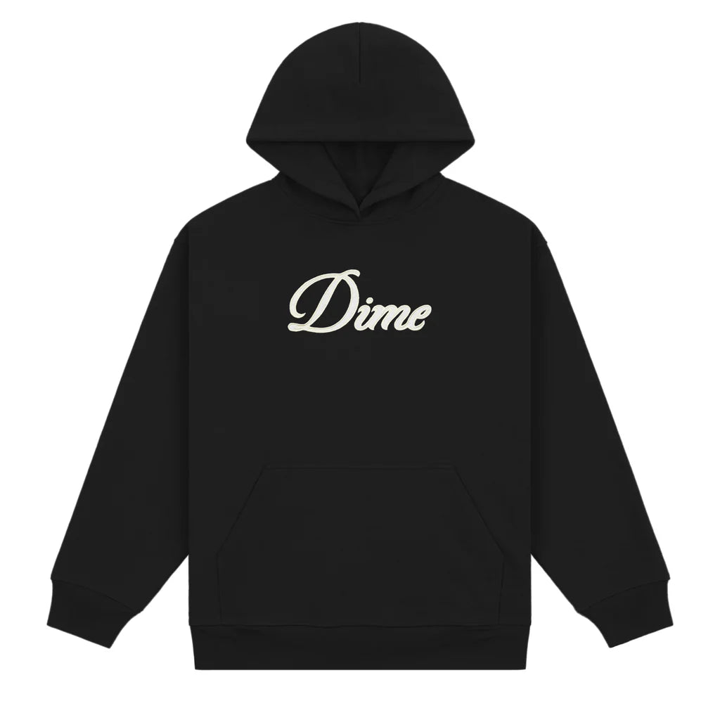 Dime Cursive Hoodie - Black