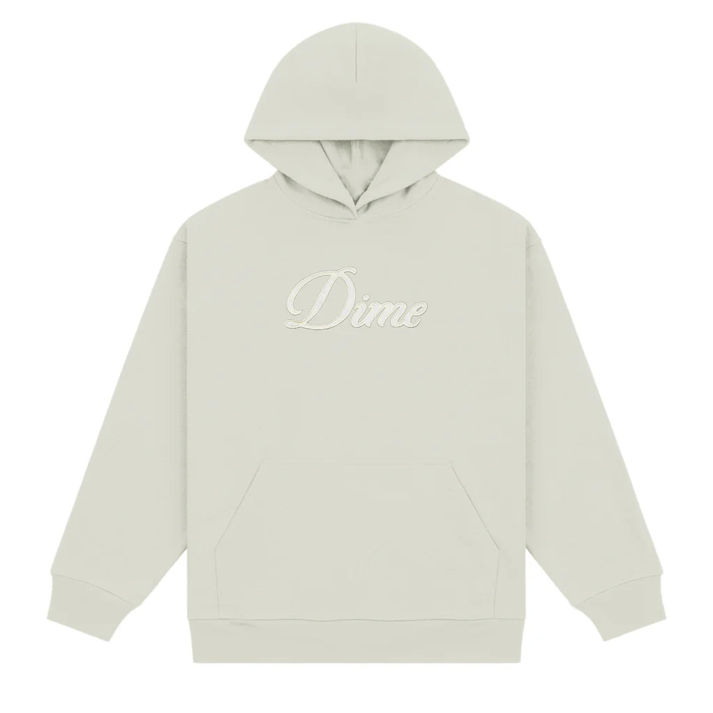 Dime Cursive Hoodie - Charcoal Moss