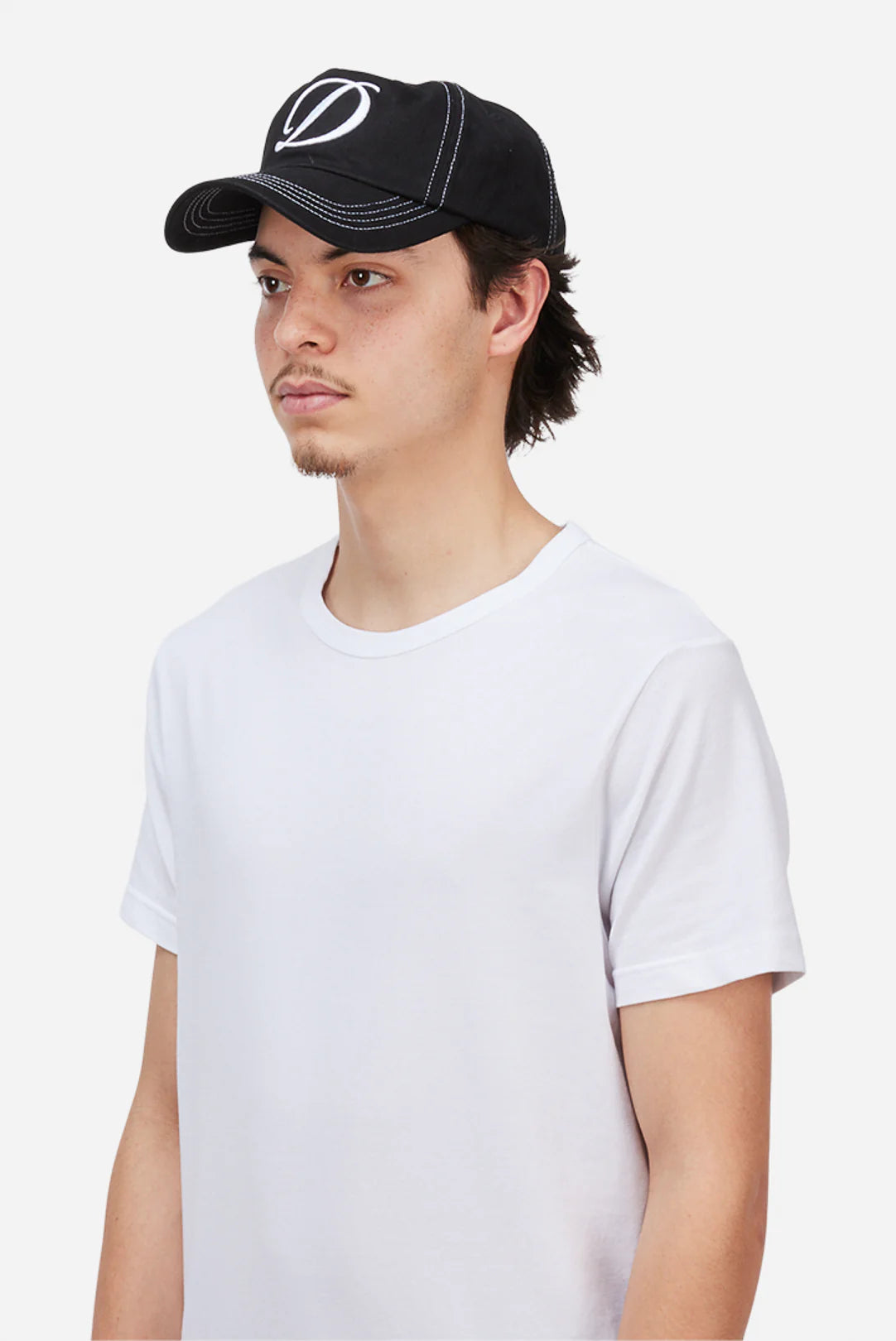 Dime Cursive Denim Worker Cap - Washed Black