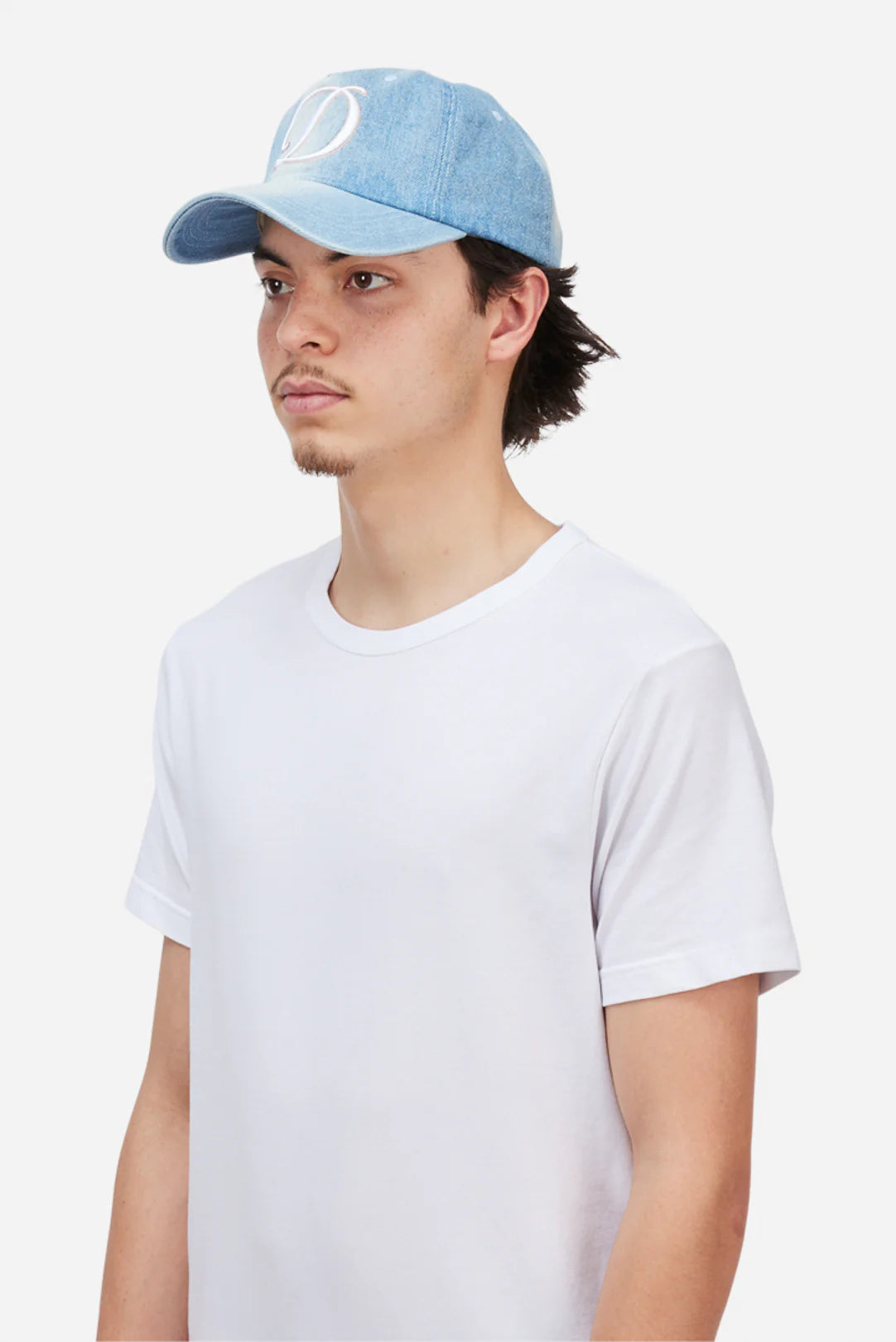 Dime Cursive Denim Worker Cap - Washed Blue