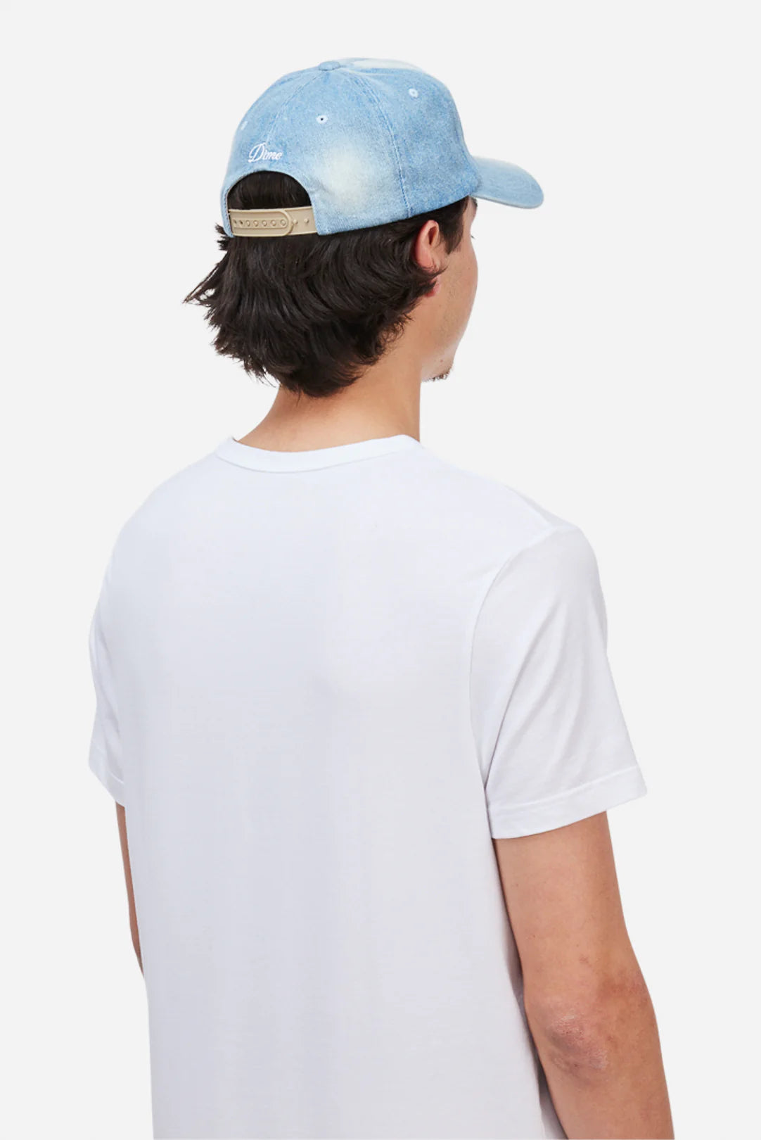 Dime Cursive Denim Worker Cap - Washed Blue