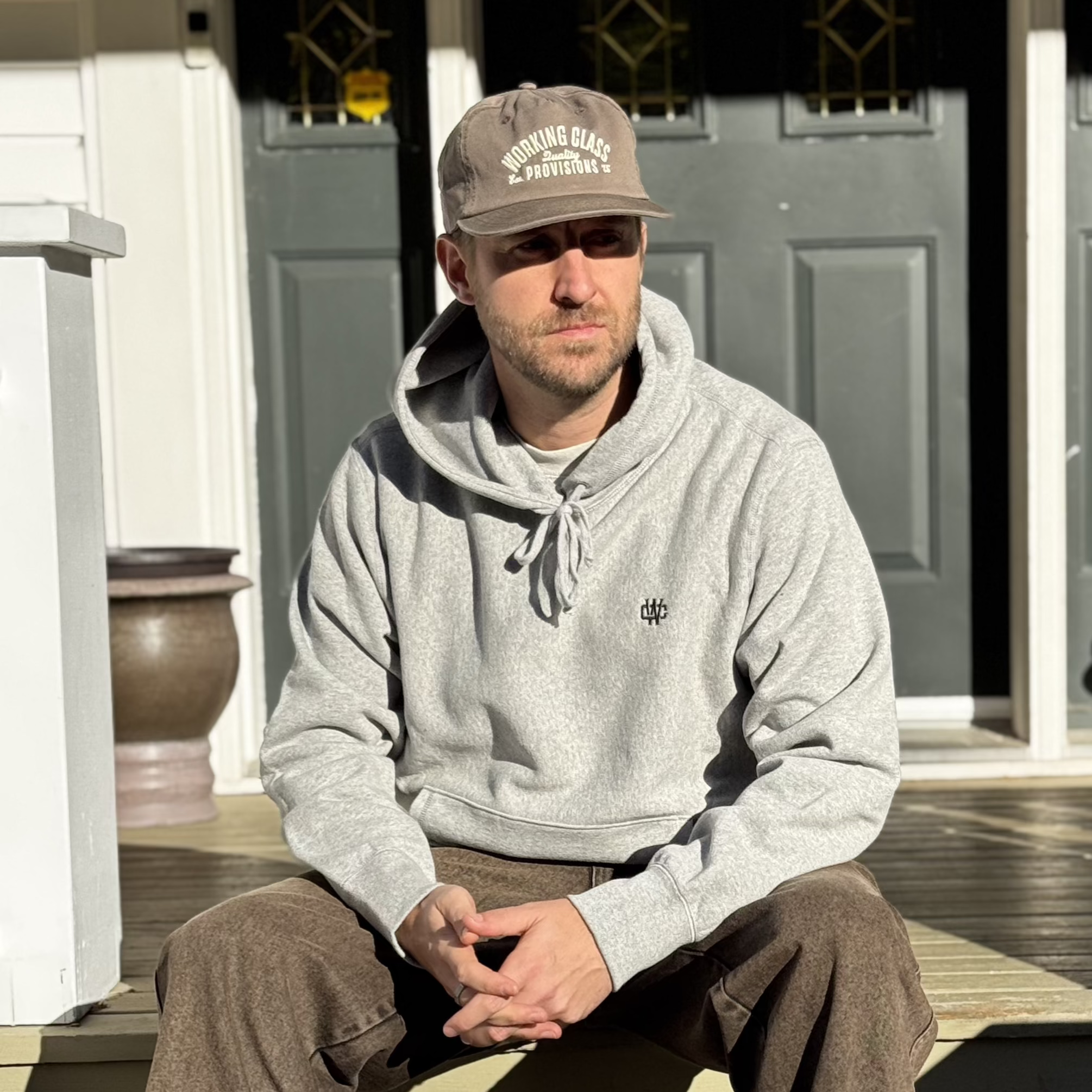 Working Class Provisions Embroidery Cap - Walnut/White Gold