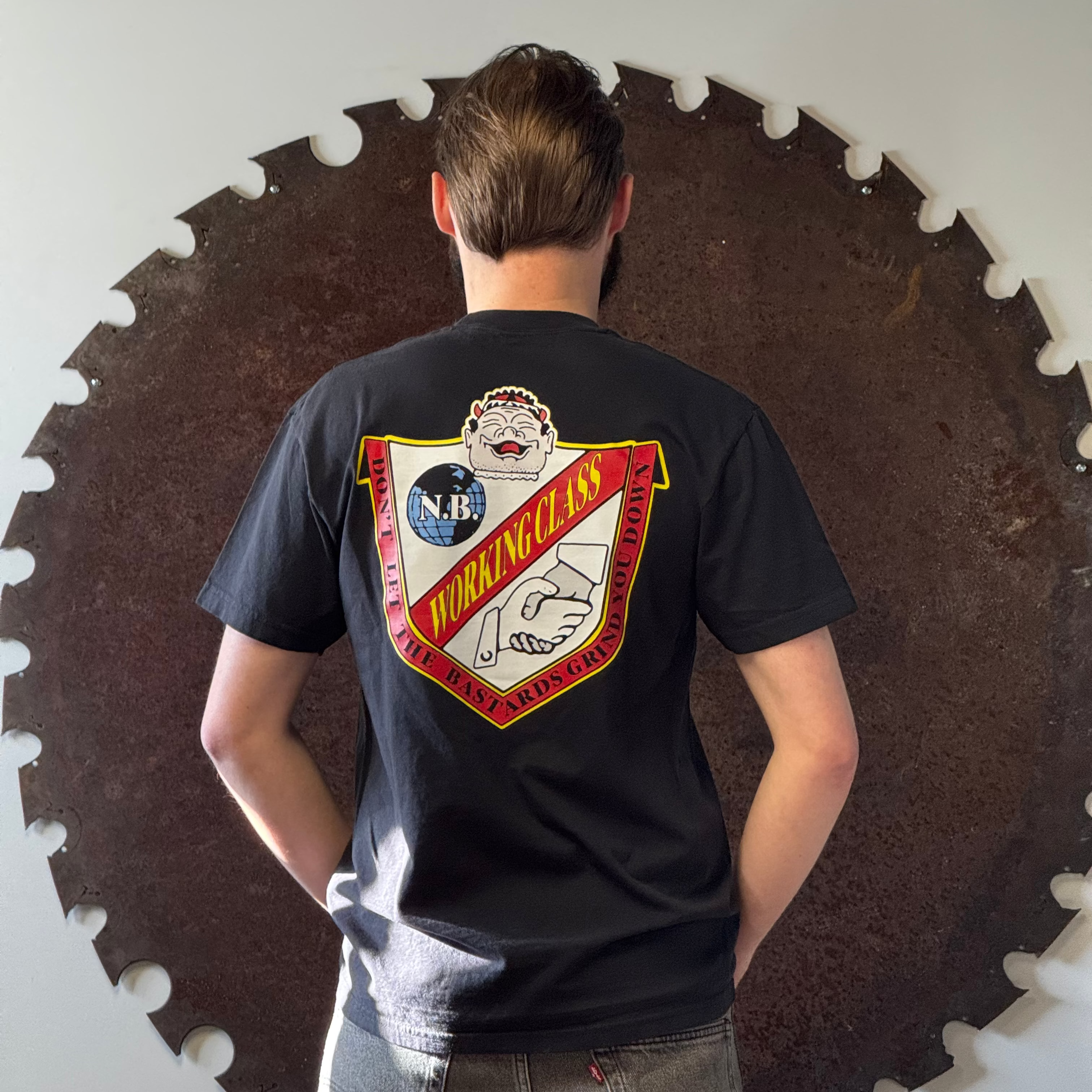 Working Class IOOB Tee - Black/White/Blue/Red