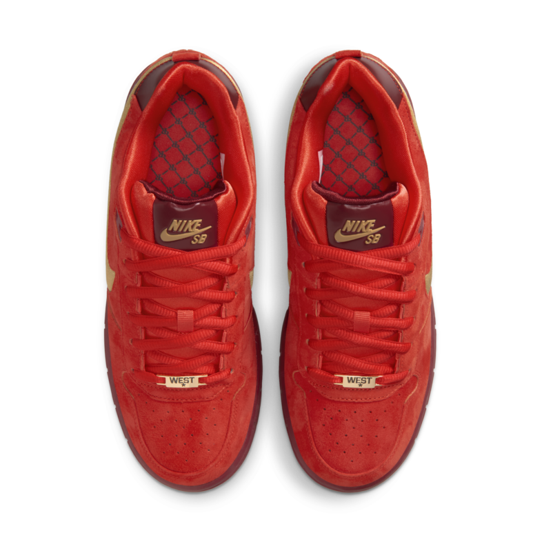 Nike SB Paul Rodriguez Zoom Air Low QS - Habanero Red/Club Gold-Team Red