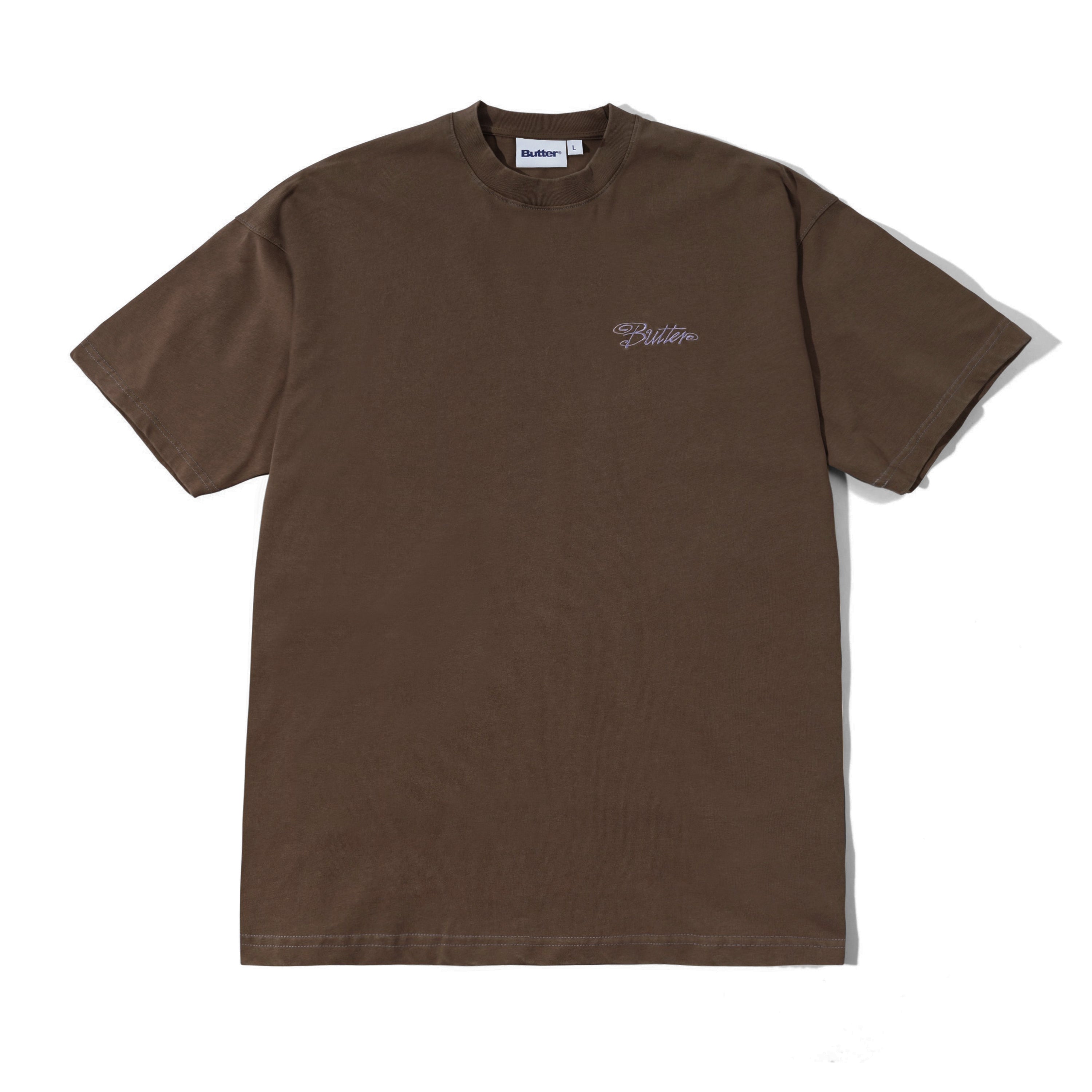 Butter Goods Jive Contrast Tee - Washed Brown
