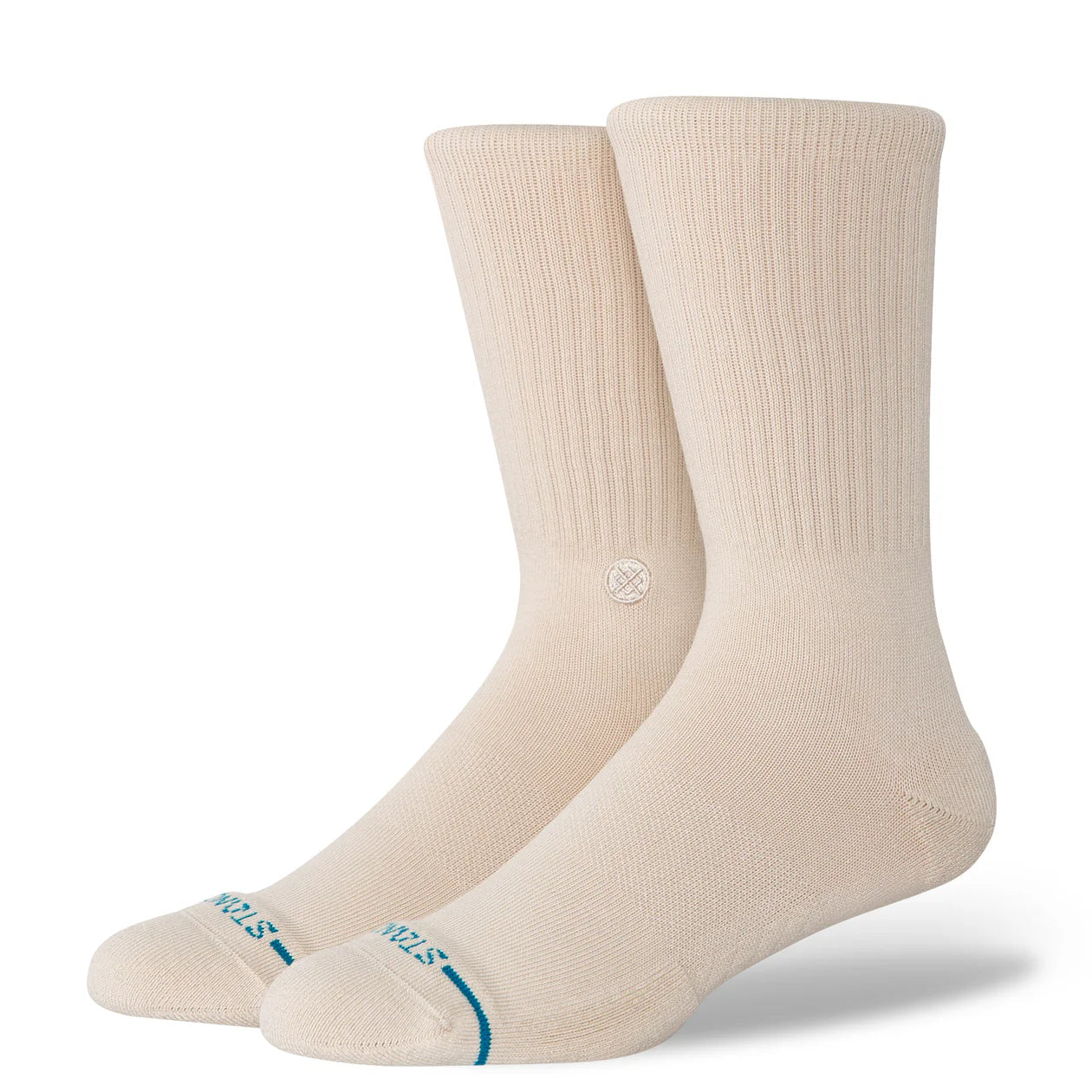 Stance Icon Crew Socks - Oatmeal