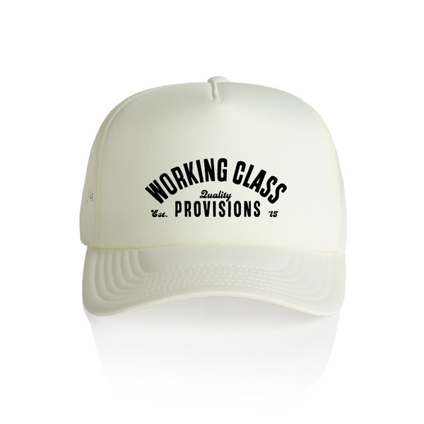 Working Class Provisions Trucker Cap - White/Black