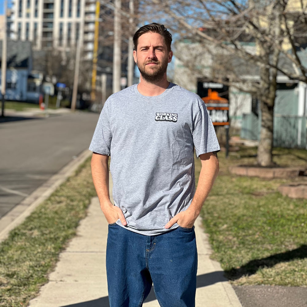 Working Class Winnie Tee - Heather Grey