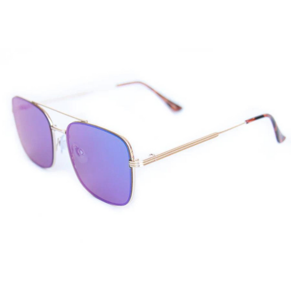 HAPPY HOUR - THE DUKE SHADES-  BEAGLE - GOLD/GREEN MIRROR