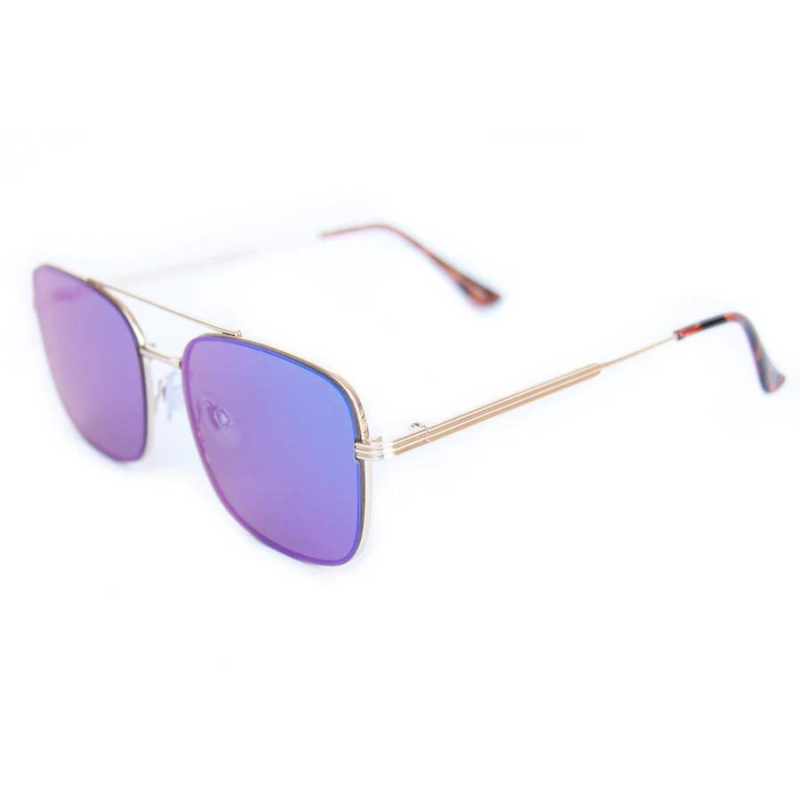 HAPPY HOUR - THE DUKE SHADES-  BEAGLE - GOLD/GREEN MIRROR