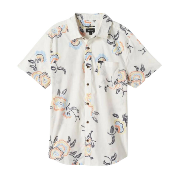BRIXTON CHARTER PRINT S/S WVN - OFF WHITE FIELD FLORAL