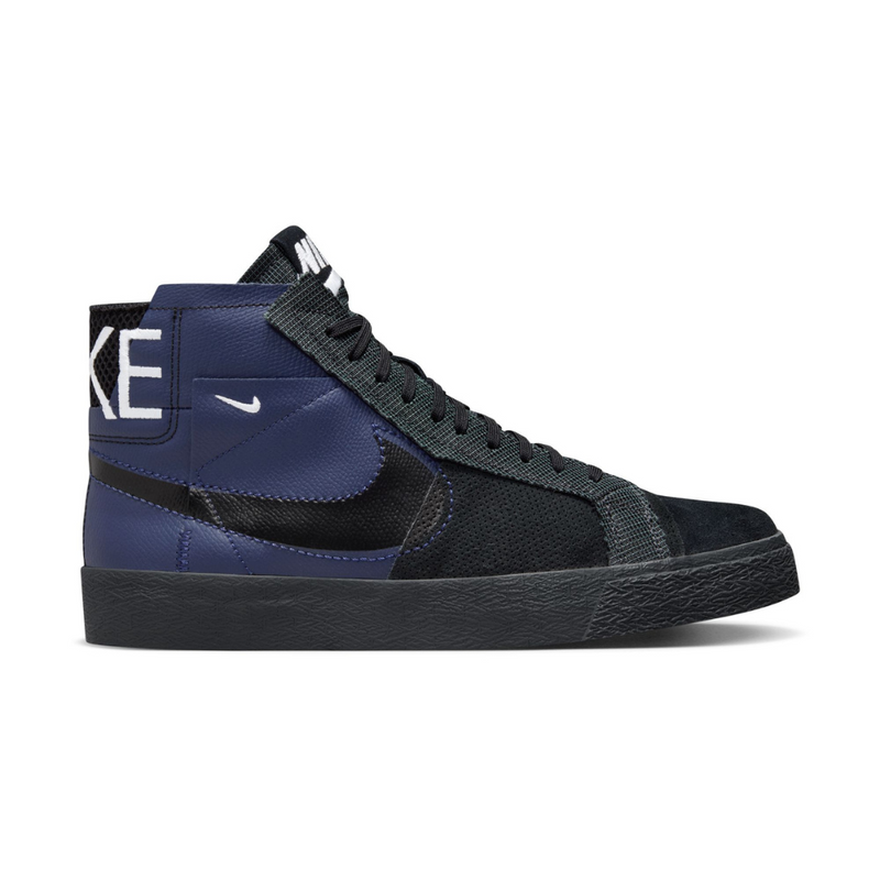 NIKE SB ZOOM BLAZER MID PREMIUM - MIDNIGHT NAVY/BLACK-FOOTBALL GREY