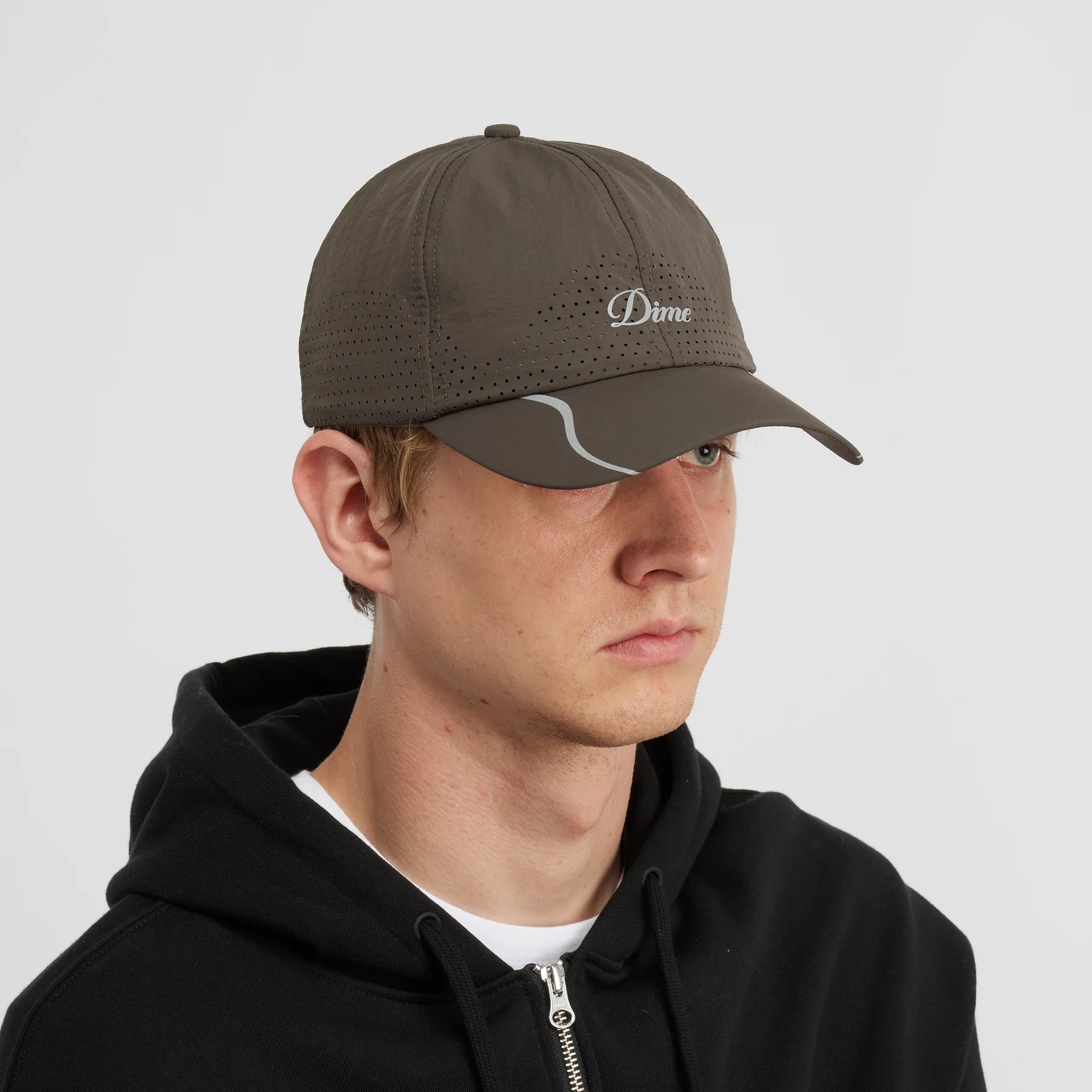 Dime Cursive Tech Cap - Charcoal