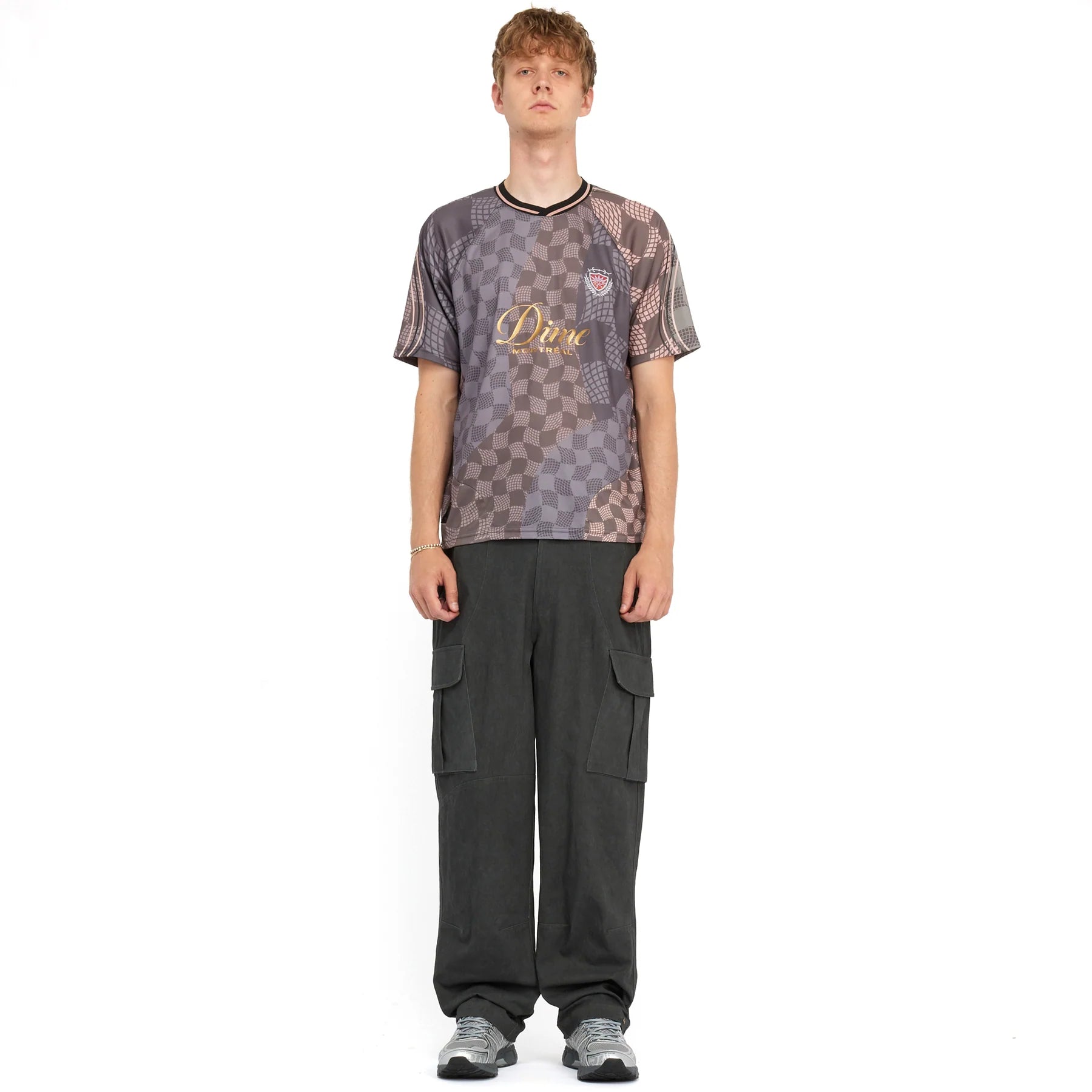 Dime Checkered Home Jersey - Grey