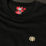 Working Class Monogram Embroidery tee - Black/White Gold
