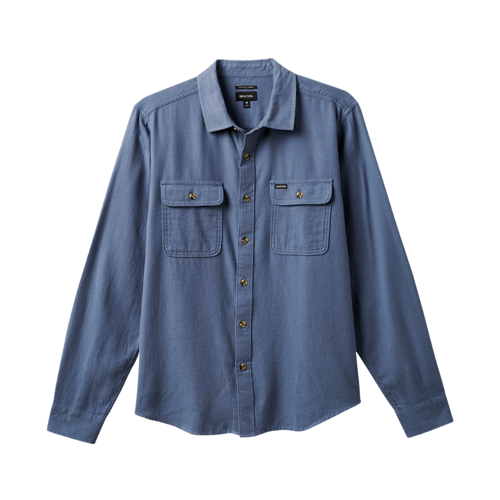Brixton Lightweight Ultra Flannel - Flint Stone Blue