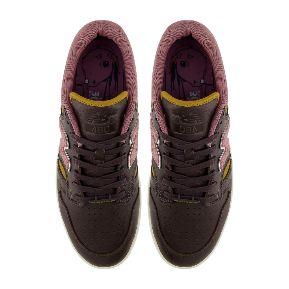 New Balance Numeric 480 - Brown with pink