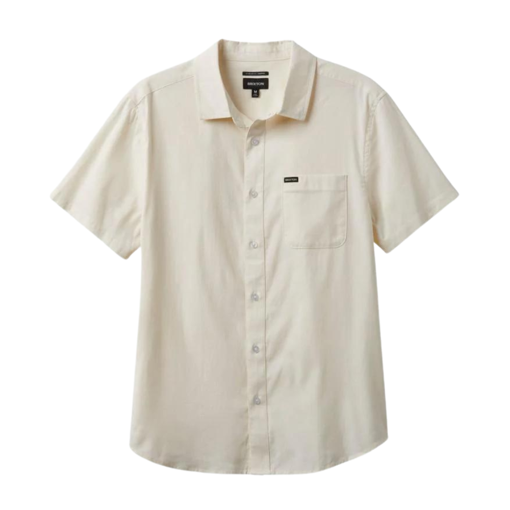 Brixton Charter Oxford Short Sleeve Woven - Off White