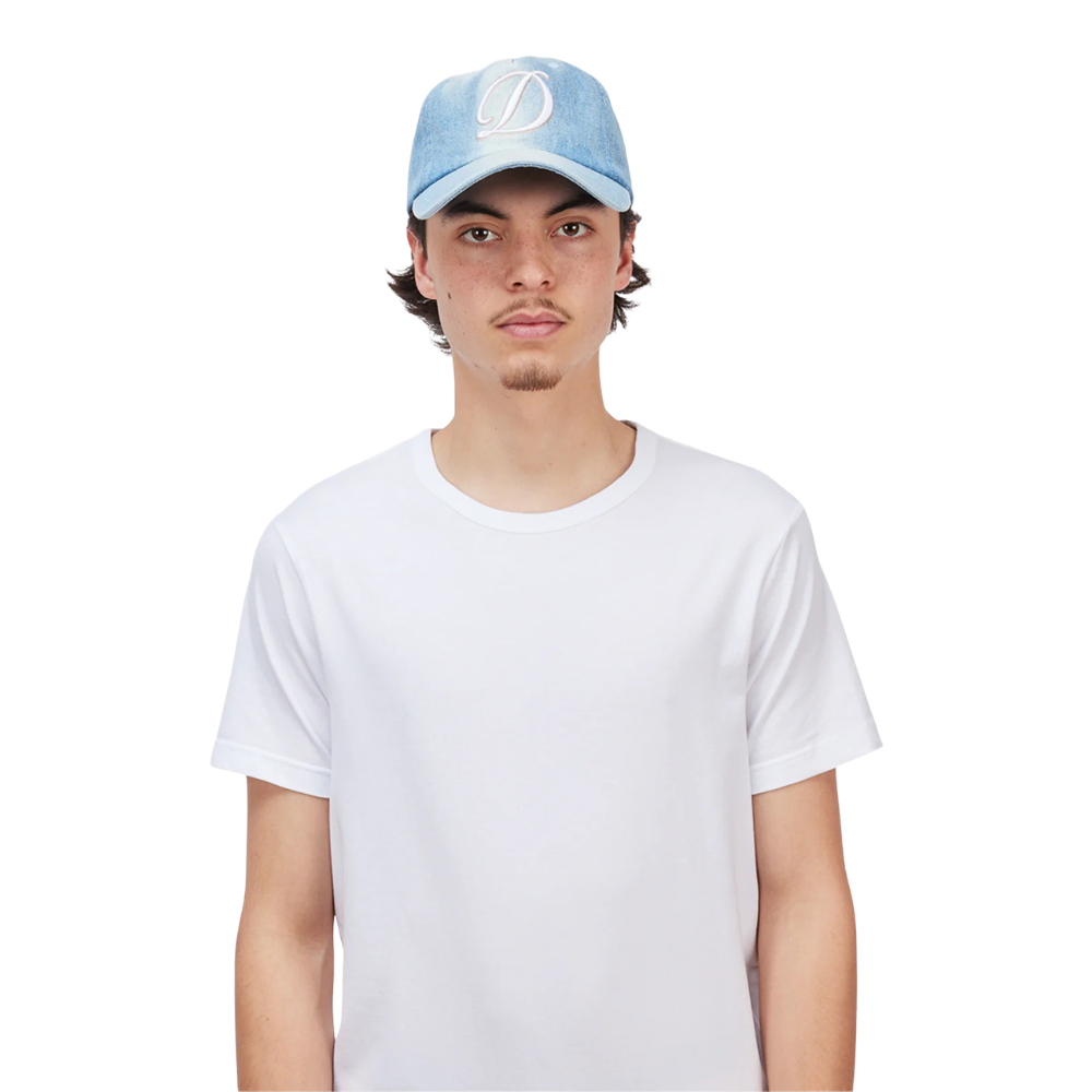 Dime Cursive Denim Worker Cap - Washed Blue