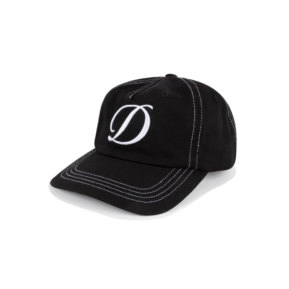 Dime Cursive Denim Worker Cap - Washed Black