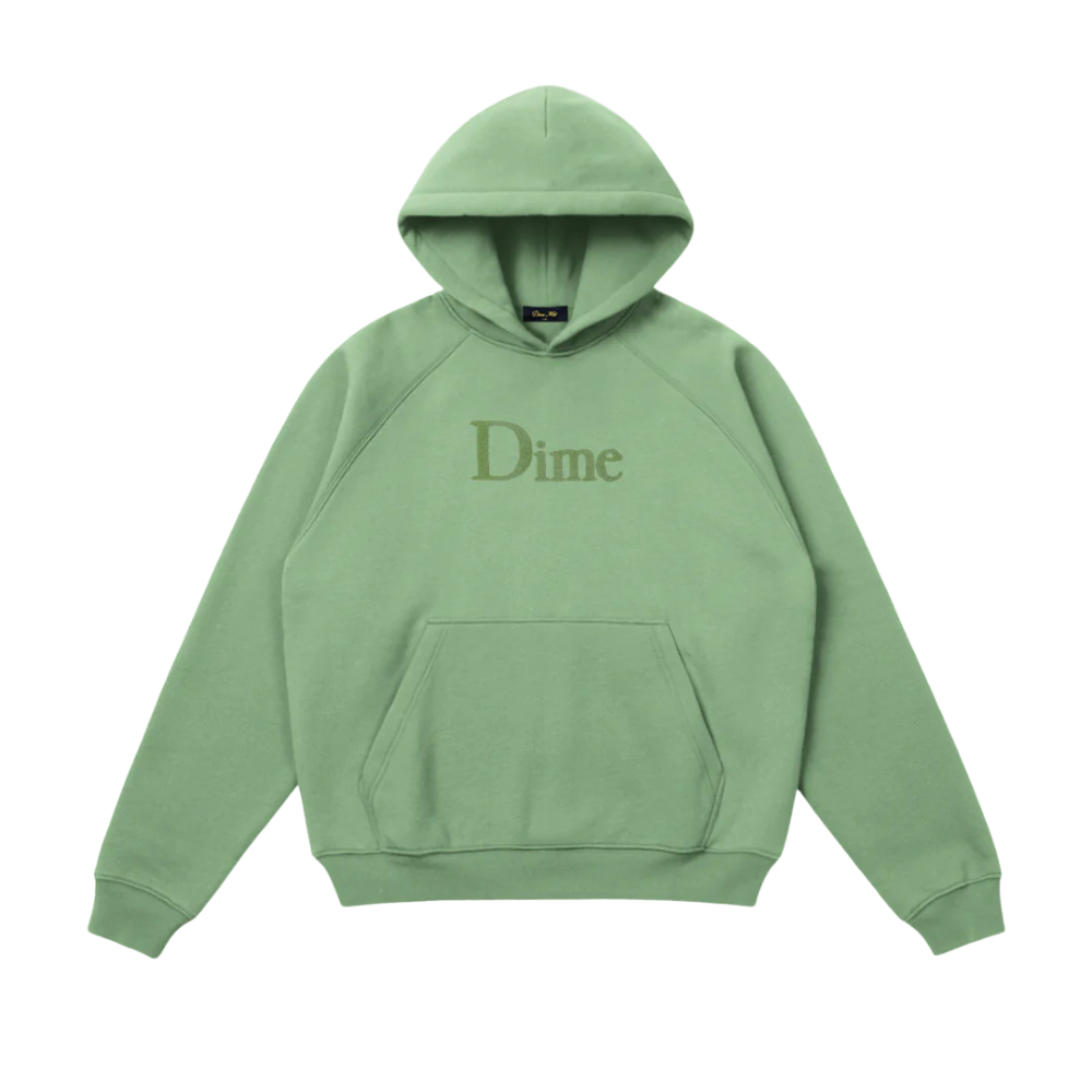 Dime Classic Logo Hoodie - Green Kashmir
