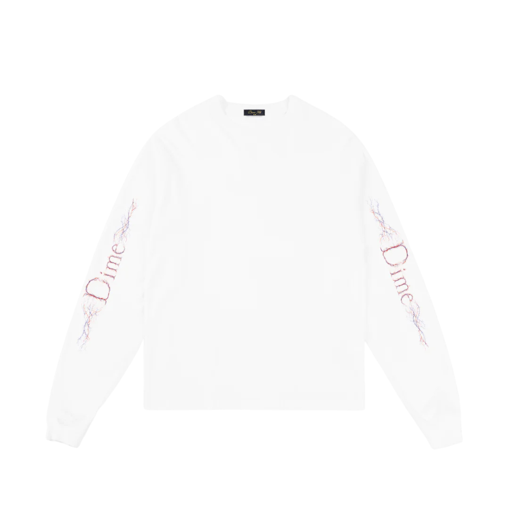 Dime Classic Veins LS T-Shirt - White