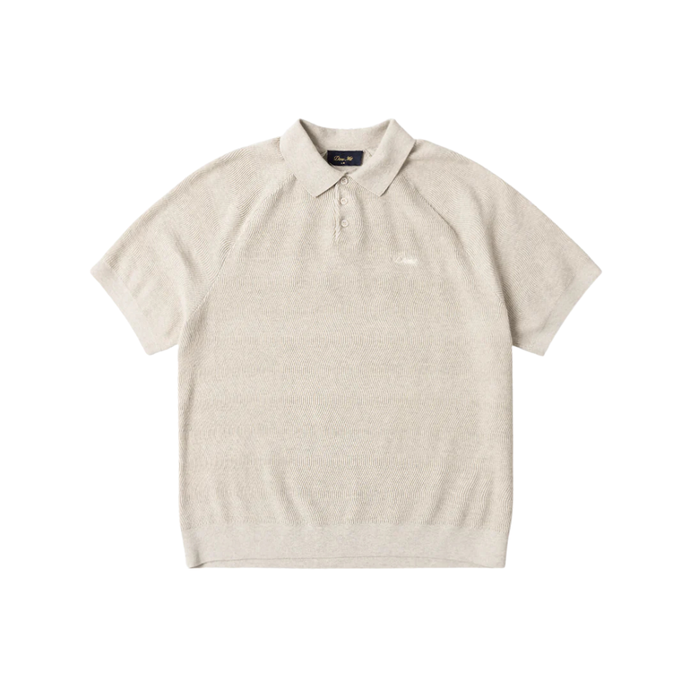 Dime Cable Knit Polo - Oatmeal