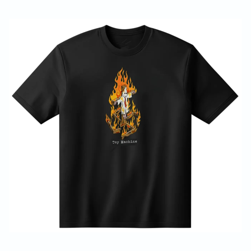 Toy Machine Templeton Charred Cross Tee - Black