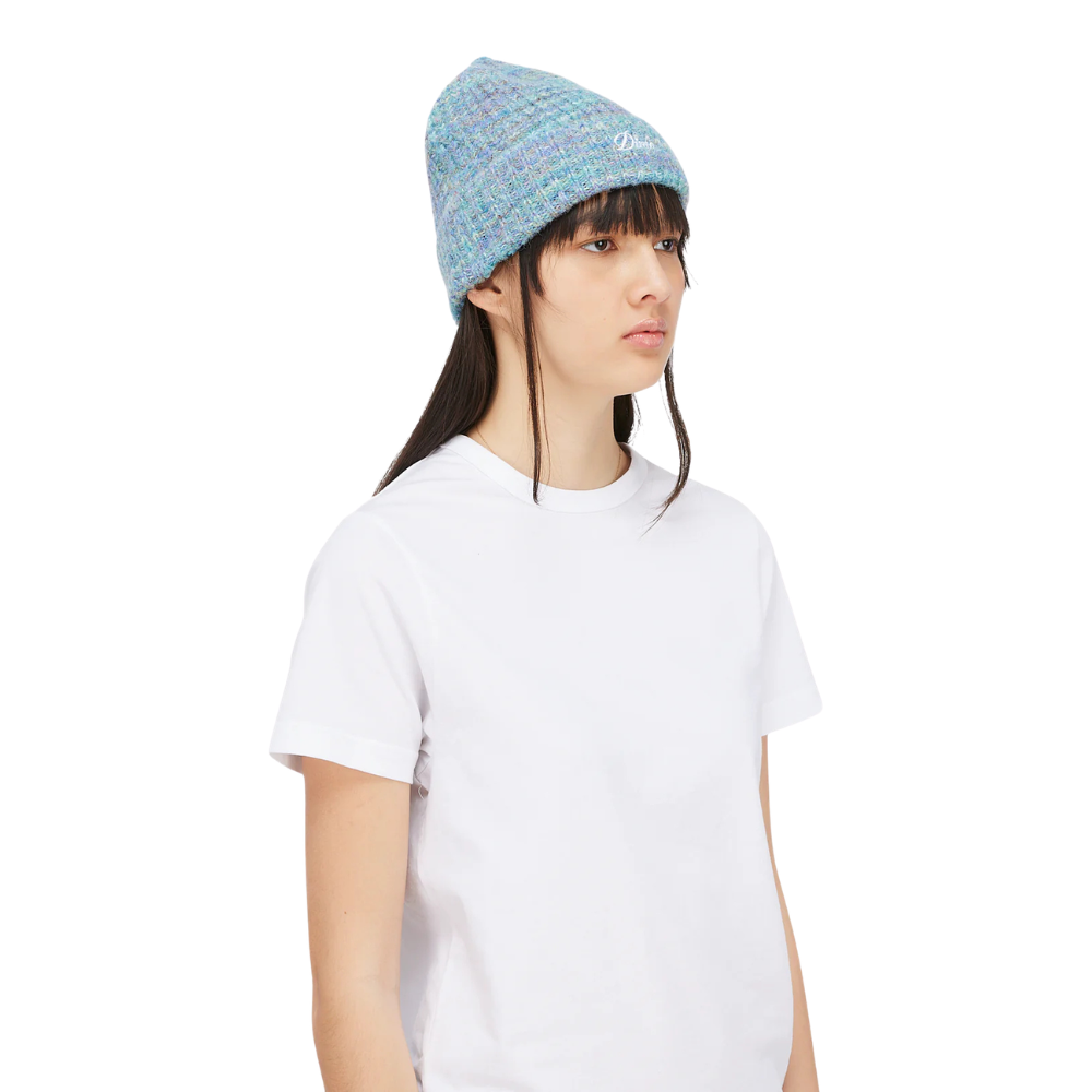 Dime Fuzzy Fold Beanie - Blue Multi