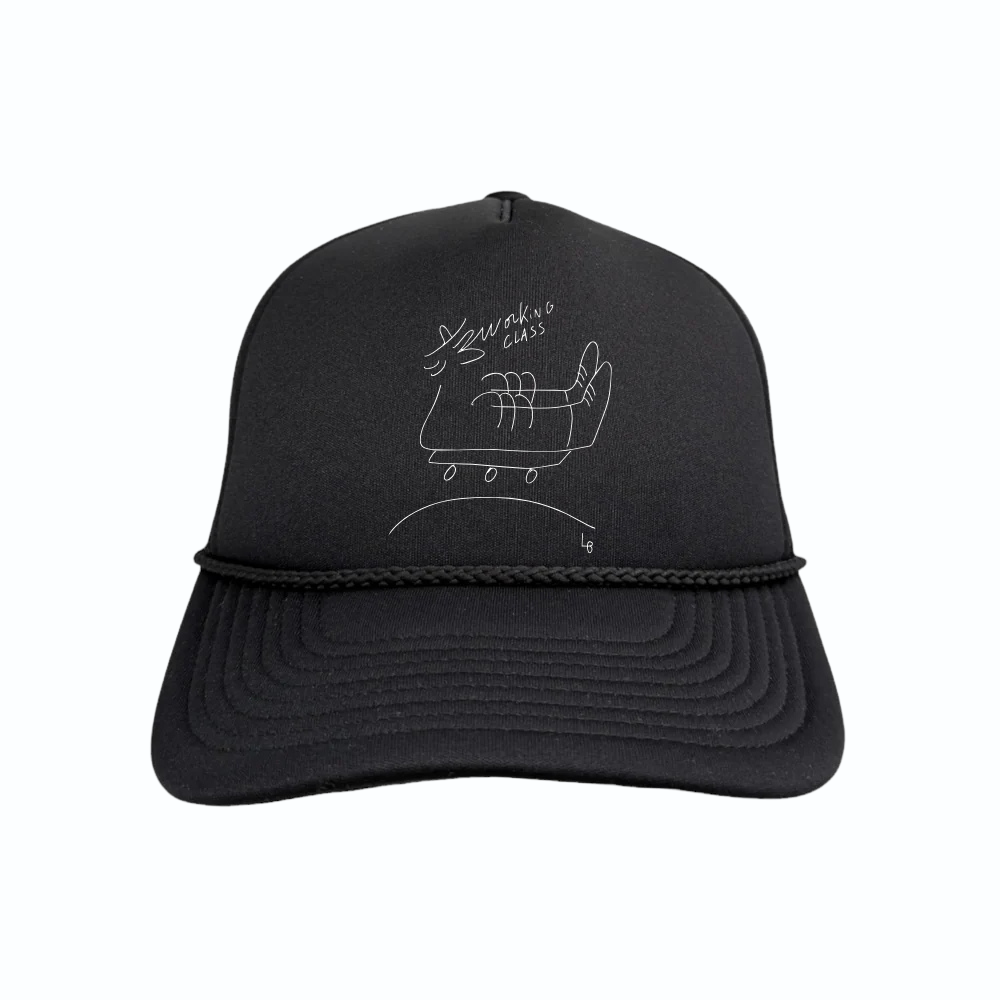 Working Class X Lucas Beaufort Trucker Cap - Black/White